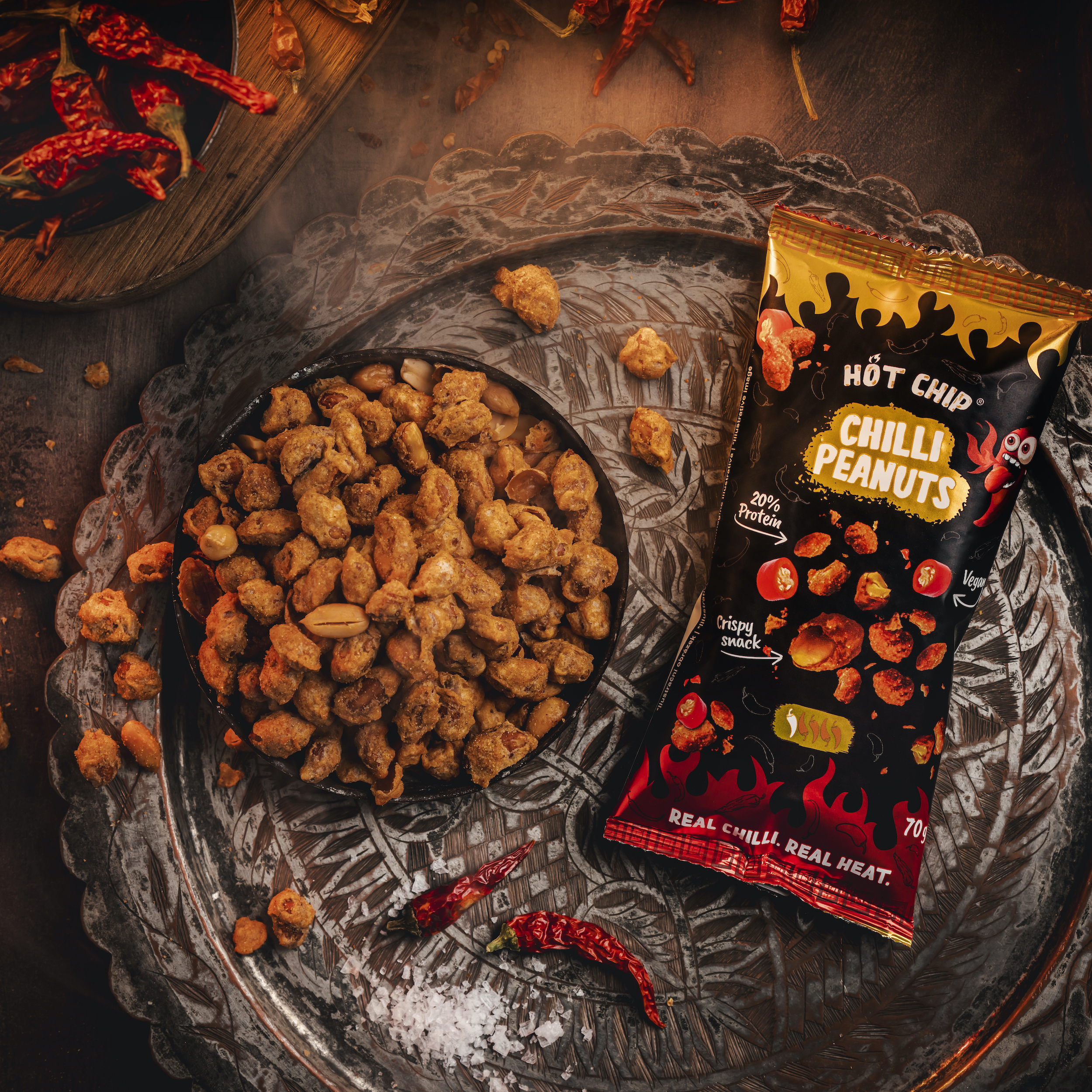 HC-Arašídy v chilli těstíčku 70g (20)