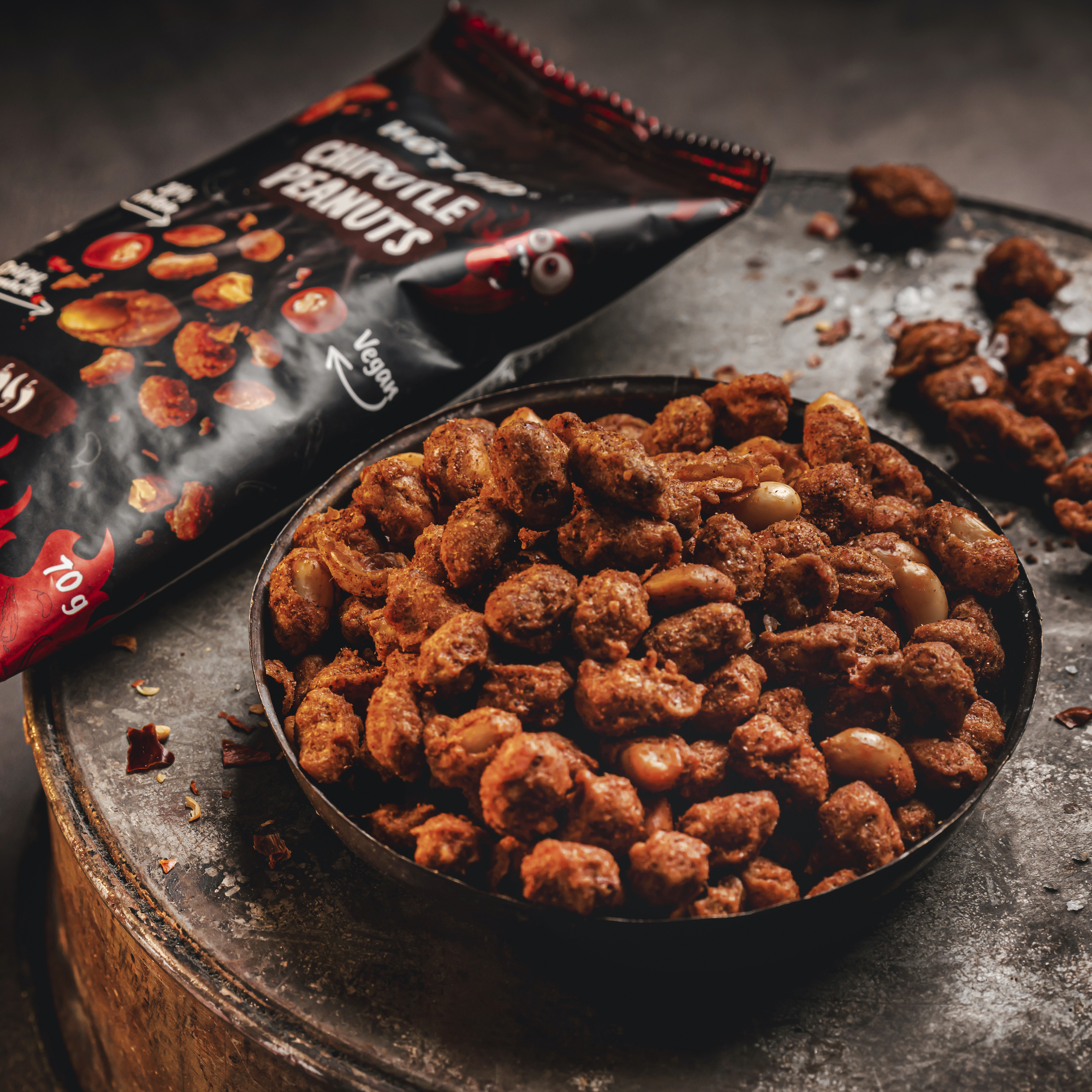 HC-Arašídy v chipotle těstíčku 70g (20)