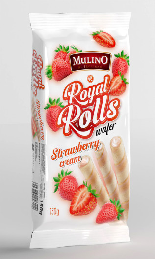 Wafer Rolls 150g Strawberry (16)