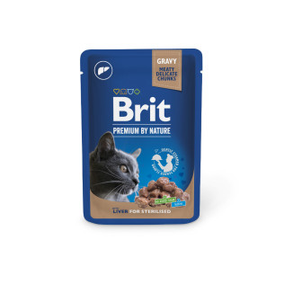 Brit-Cat pouches 100g Liver (24)